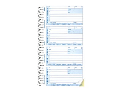 Rediform Phone Message Pad, 3 x 5, White/Blue, 100 Sheets/Pad (50076)