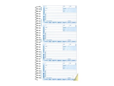 Rediform Phone Message Pad, 3 x 5, White/Blue, 100 Sheets/Pad (50076)