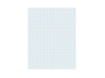 Ampad Notepad, 8.5 x 11, Quad Ruled, White, 50 Sheets/Pad (TOP22-030C)