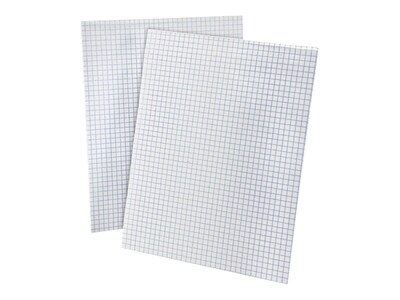 Staples Notepads, 11 x 17, Graph Ruled, White, 50 Sheets/Pad (ST57336)