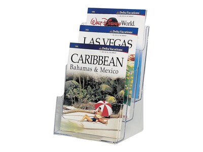Quill Brand® Literature Holder, 12.62" x  9.5", Clear Plastic (16652-CC)