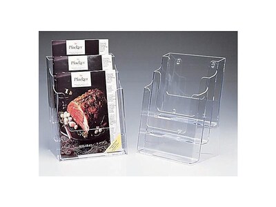 Quill Brand® Literature Holder, 12.62" x  9.5", Clear Plastic (16652-CC)