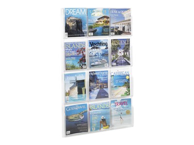 Safco Magazine Holder, 49 x 30, Clear Plastic (5602 CL)