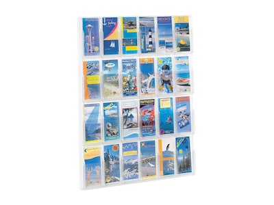 Safco Brochure Holder, 41 x 30, Clear Plastic (5601CL)