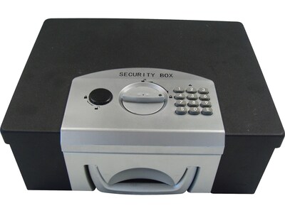 MMF Industries STEELMASTER Electronic Security Cash Box, Black (22104)