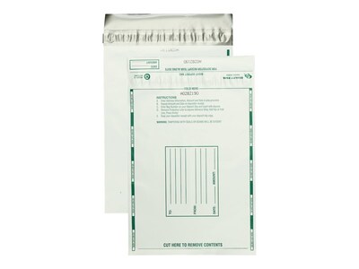 Quality Park Night Redi-Strip Deposit Bags, Opaque 100/Box (45228)