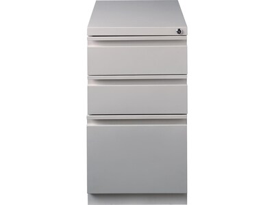 Quill Brand® 3-Drawer Vertical File Cabinet, Locking, Letter, Putty/Beige, 22.88D (25168D)