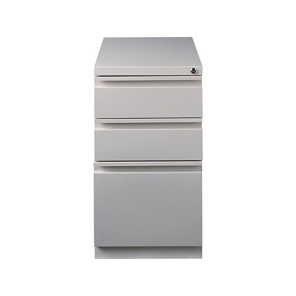 Quill Brand® 3-Drawer Vertical File Cabinet, Locking, Letter, Putty/Beige, 22.88D (25168D)