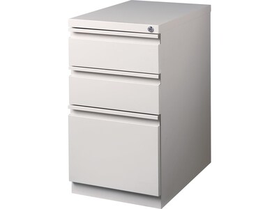 Quill Brand® 3-Drawer Vertical File Cabinet, Locking, Letter, Putty/Beige, 22.88"D (25168D)