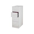 Quill Brand® 4-Drawer Vertical File Cabinet, Locking, Letter/Legal, Gray, 25D (25167D)