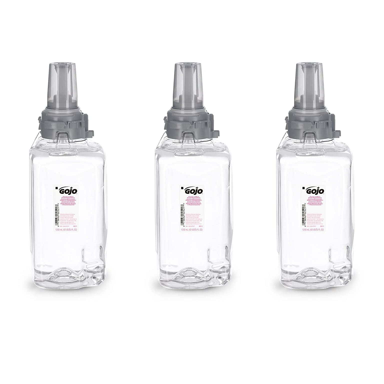 GOJO Foaming Hand Soap Refill for ADX 12 Dispenser, 1250 ml., 3/Carton (8811-03)