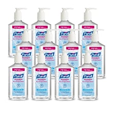 PURELL® Advanced Refreshing 12 oz. Gel Hand Sanitizer, Clean Scent, 12/Carton (3659-12)