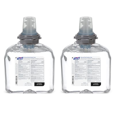 PURELL® Advanced Foaming Hand Sanitizer Refill for TFX Touch-Free Dispenser, 1200 mL, 2/CT (5392-02)