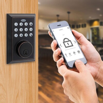 Honeywell Bluetooth Digital Deadbolt Door Lock, Oil Rubbed Bronze (8812409S)