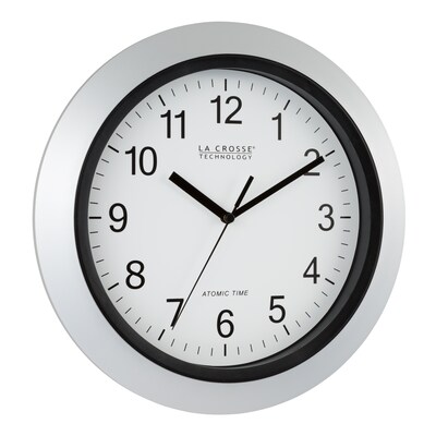 La Crosse Technology Atomic Wall Clock, 12"Dia. (WT-3129S)