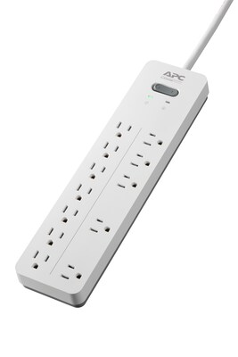 APC Home/Office SurgeArrest 12 Outlet Electronic Surge, 6' Cord, 2160 Joules (PH12W)