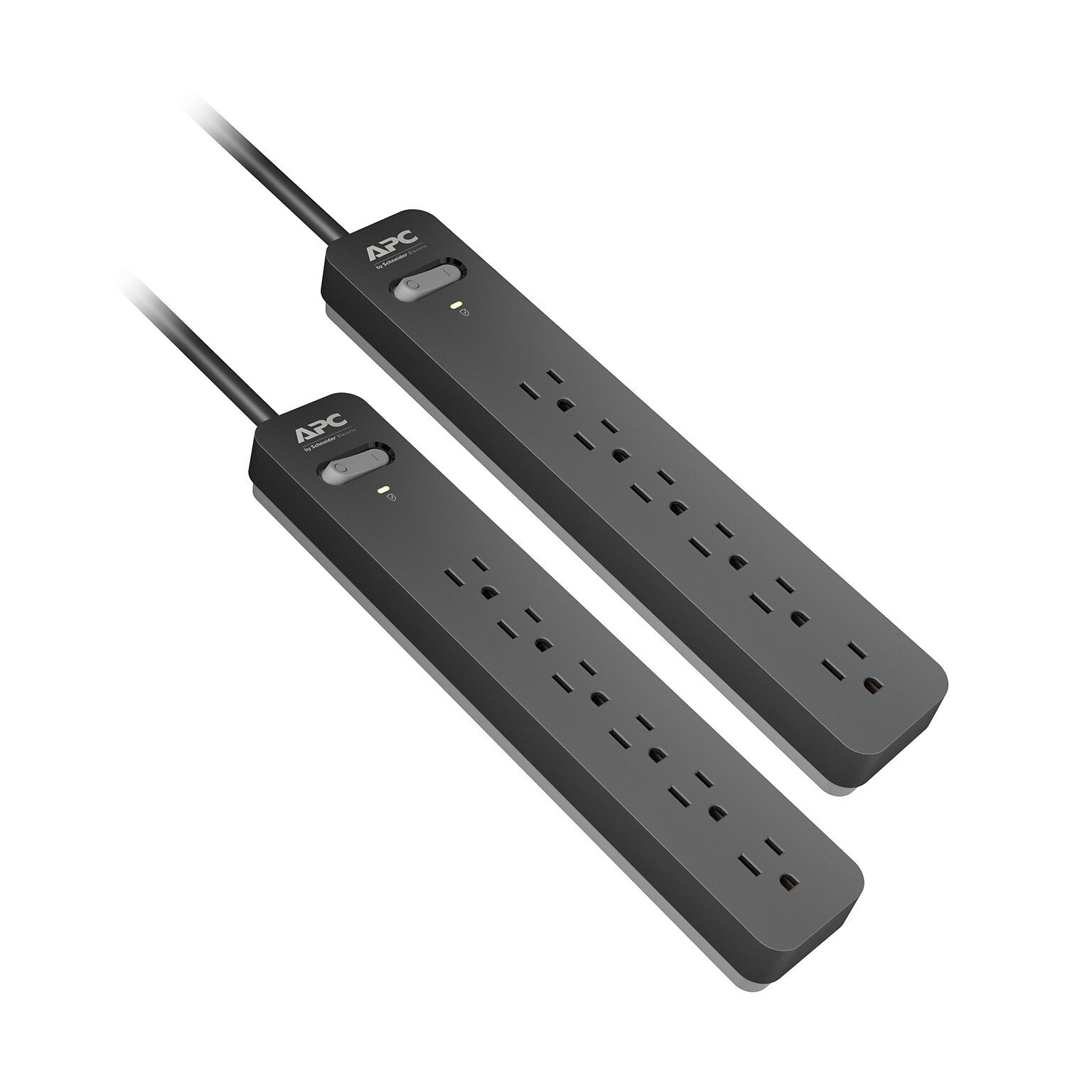 APC Essential Surgearrest 6 Outlet Electronic Surge, 6 Cord, 1080 Joules (PE66DP)