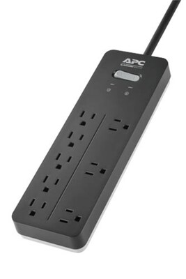 APC Home/Office SurgeArrest 8 Outlet Electronic Surge, 6' Cord, 2160 Joules (PH8)