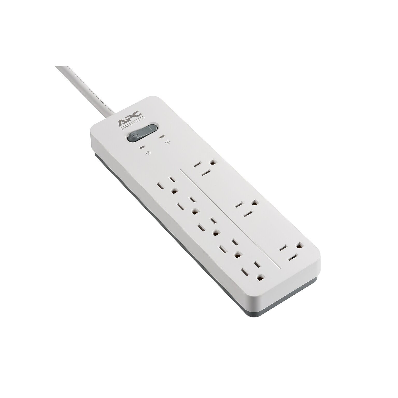 APC Home/Office SurgeArrest 8 Outlet Electronic Surge, 6 Cord, 2160 Joules (PH8W)