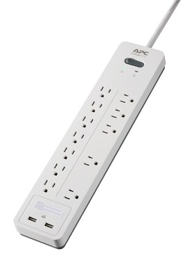 APC Home/Office SurgeArrest 12 Outlet Electronic Surge, 6' Cord, 2160 Joules (PH12U2W)