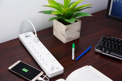 APC Home/Office SurgeArrest 12 Outlet Electronic Surge, 6' Cord, 2160 Joules (PH12U2W)