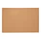 Quill Brand® Standard Durable Cork Bulletin Board, Oak Frame, 5'W x 3'H (28318-CC)