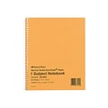 National Brand 1-Subject Notebooks, 7 x 8, Narrow Ruled, 80 Sheets, Brown (33004)