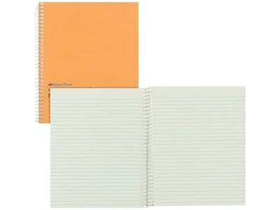 National Brand 1-Subject Notebooks, 7" x 8", Narrow Ruled, 80 Sheets, Brown (33004)