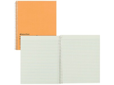 National Brand 1-Subject Notebooks, 7" x 8", Narrow Ruled, 80 Sheets, Brown (33004)