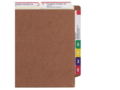 Smead TUFF Reinforced File Pocket, 7" Expansion, Legal Size, Redrope, 5/Box (74795)