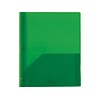 2 Pocket Plastic Folder, Green