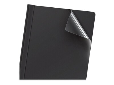 Oxford 3-Prong Report Cover, Letter Size, Black (OXF 55806)