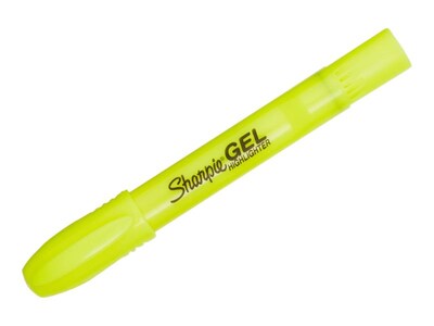 Sharpie® Accent Gel Highlighter, Bullet Tip, Yellow, 1 Dozen