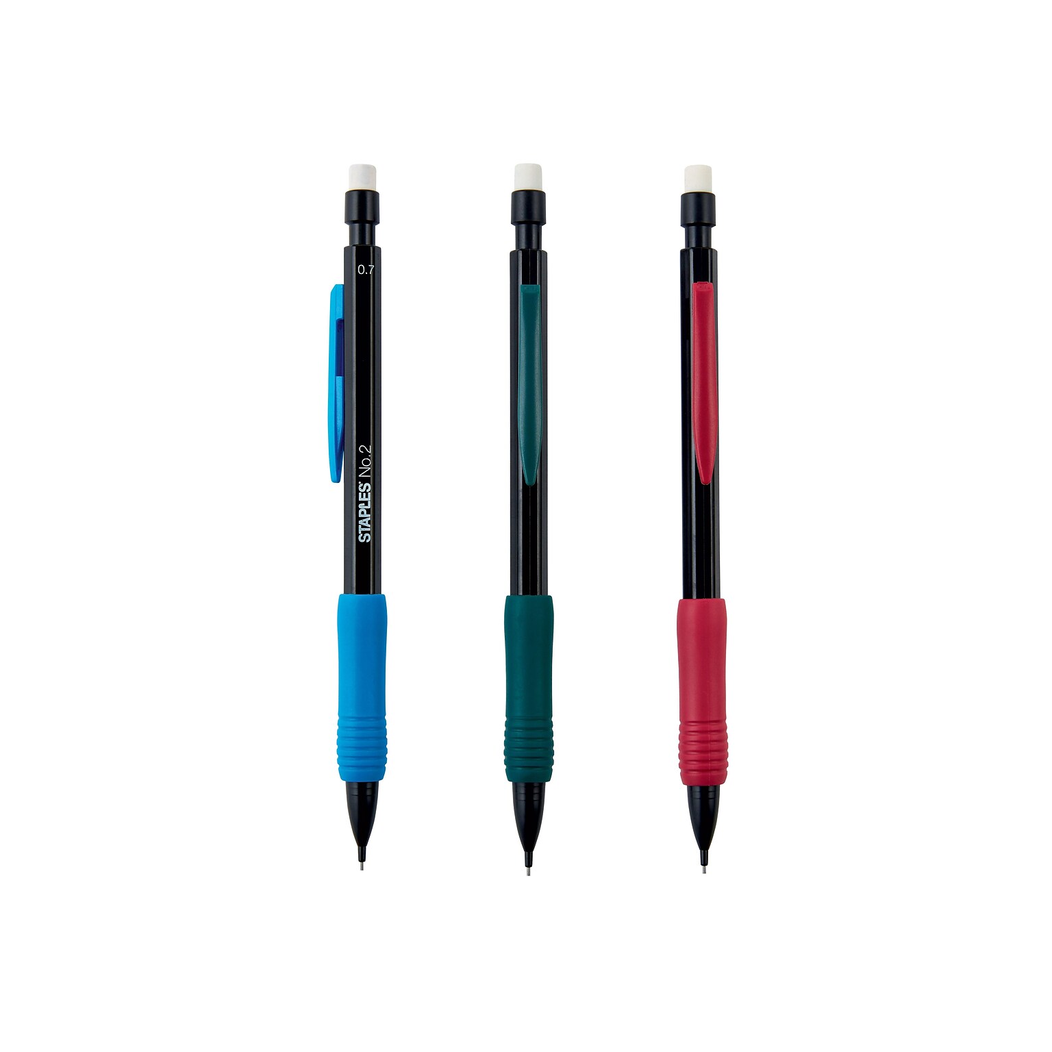 Staples Mechanical Pencil, 0.7mm, #2 Soft Lead, Dozen (11454-CC)