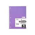 Mead 1-Subject Notebooks, 8 x 10.5, College Ruled, 70 Sheets (MEA05512)