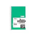 Mead Spiral 3-Subject Notebooks, 5.5 x 9.5, College Ruled, 150 Sheets, Each (06900)