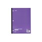 Staples 1-Subject Notebook, 8.5" x 11", College Ruled, 80 Sheets, Assorted (27628M)