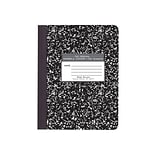 Roaring Spring Composition Notebook, 9.75 x 7.5, Wide Ruled, 100 Sheets, Marble Black (77230)