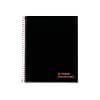 TOPS Jen Action Planner Subject Notebook, 6.73 x 8.5, Project Ruled, 100 Sheets, Black (TOP 63828)