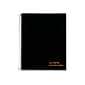 TOPS Jen Action Planner Subject Notebook, 6.73 x 8.5, Project Ruled, 100 Sheets, Black (TOP 63828)