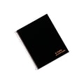 TOPS Jen Action Planner Subject Notebook, 6.73 x 8.5, Project Ruled, 100 Sheets, Black (TOP 63828)