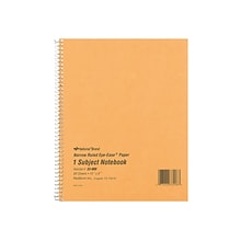 National Brand Brown Board Cover 1-Subject Notebooks, 8 x 10, Narrow Ruled, 80 Sheets, Brown (RED3