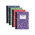 Staples® Composition Notebook, 9.75 x 7.5, Wide Ruled, 80 Sheets, Assorted Colors, 48/Carton (20702CT)