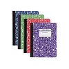 Staples® Composition Notebook, 9.75 x 7.5, Wide Ruled, 80 Sheets, Assorted Colors, 48/Carton (2070
