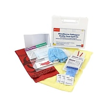 First Aid Only Wall-Mount Bloodborne Pathogen And Bodily Fluid Spill Kit, 23 pieces (214-U/FAO)