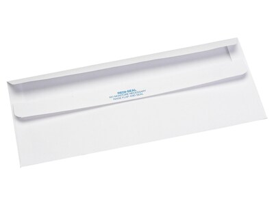 Quality Park Redi-Seal Security Tinted #10 Window Envelope, 4 1/8" x 9 1/2", White Wove, 500/Box (21418)