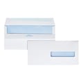 Quality Park Redi-Seal Security Tinted Window Envelope, 4 1/2 x 9 1/2, Woven White, 500/Box (21438