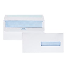 Quality Park Redi-Seal Security Tinted Window Envelope, 4 1/2 x 9 1/2, Woven White, 500/Box (21438