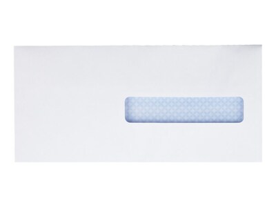 Quality Park Redi-Seal Security Tinted Window Envelope, 4 1/2" x 9 1/2", Woven White, 500/Box (21438)