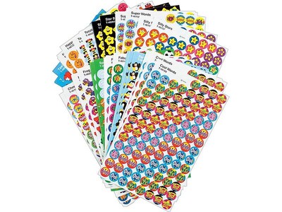 Trend superSpots & superShapes Awesome Assortment Stickers, Assorted, 5100/Pack (T-46826)